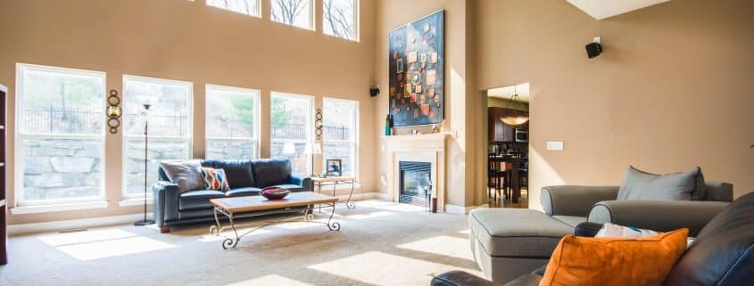 Spacious Hamilton living room after budget-conscious renovation